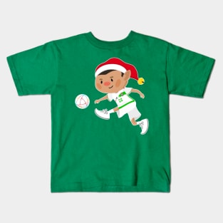 Iran football Christmas elf. Football World Cup soccer t-shirt Kids T-Shirt
